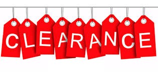 Clearance - queima de estoque